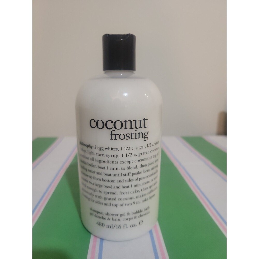Philosophy Coconut Frosting 3-in-1 Shower Gel Shampoo And Bubble Bath 16oz